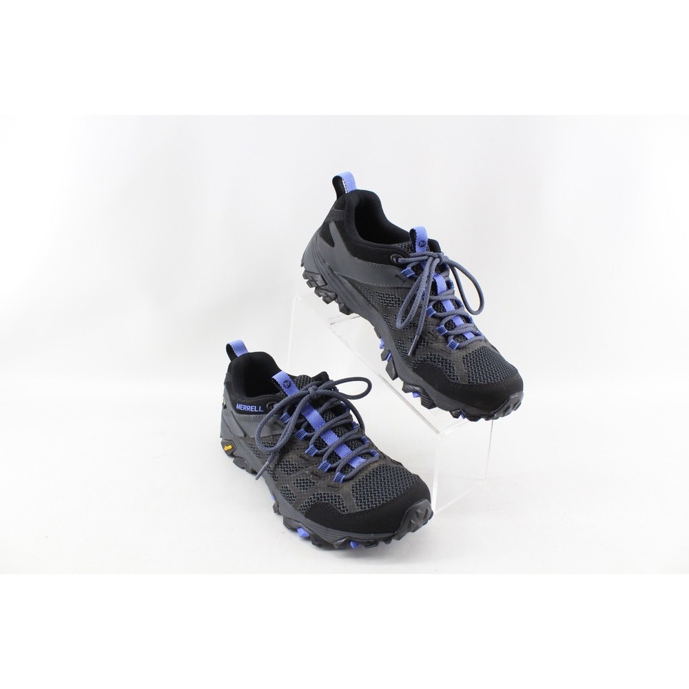 Merrell Moab‎ FST 2 GTX Gore-Tex Black/Blue Womens 10 US Hiking Shoes J77426